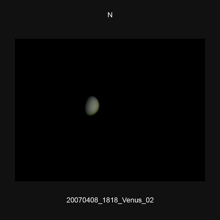 20070408_1818_Venus_02.JPG -   Newton d 309,5 / af 5730 (Barlow) Phillips 740K UV-IR-Cut filter 640x480 AVI-1000 (15 frames/s) Giotto, A-PS-CS3  